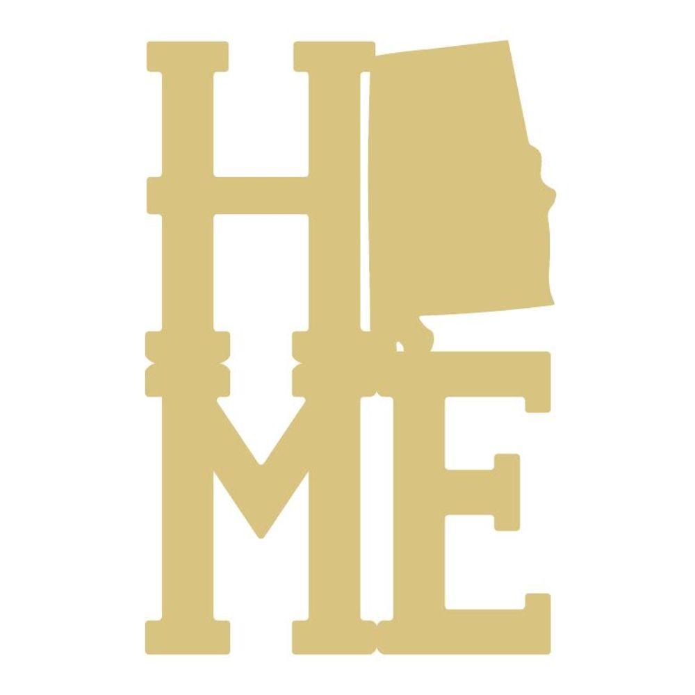 Basic Shape Word MDF Cutout Home - Unfinished For DIY