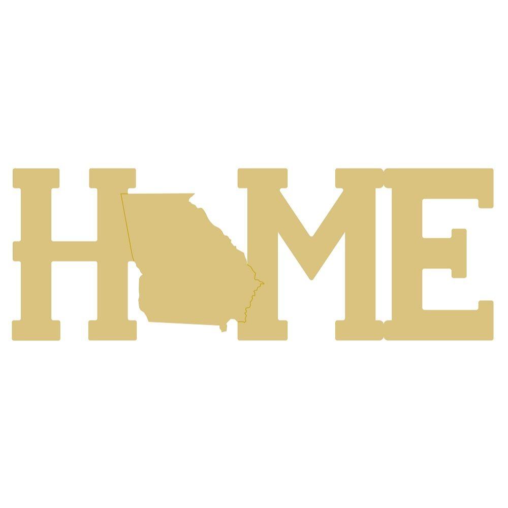 Basic Shape Square MDF Cutout Home - Unfinished For DIY