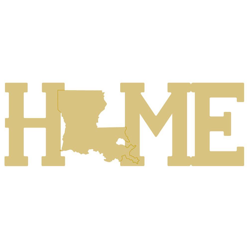 Basic Shape Square MDF Cutout Home - Unfinished For DIY