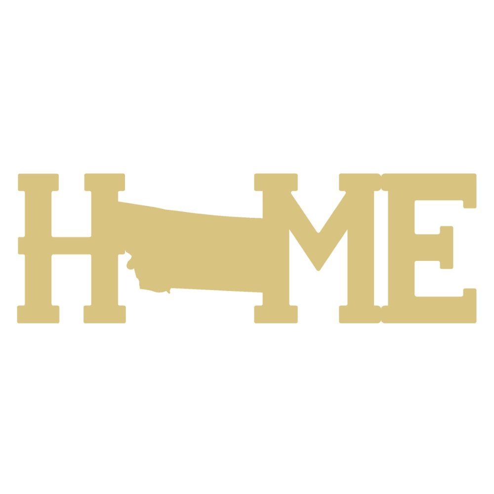 Basic Shape Square MDF Cutout Home - Unfinished For DIY