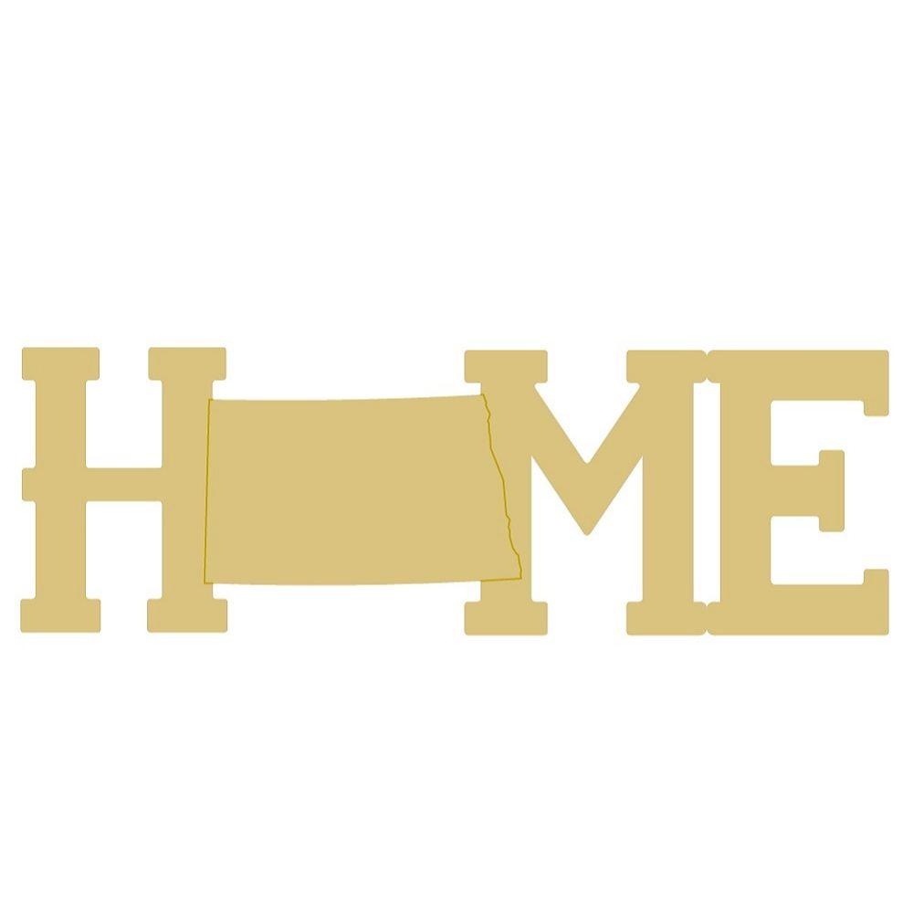 Basic Shape Square MDF Cutout Home - Unfinished For DIY
