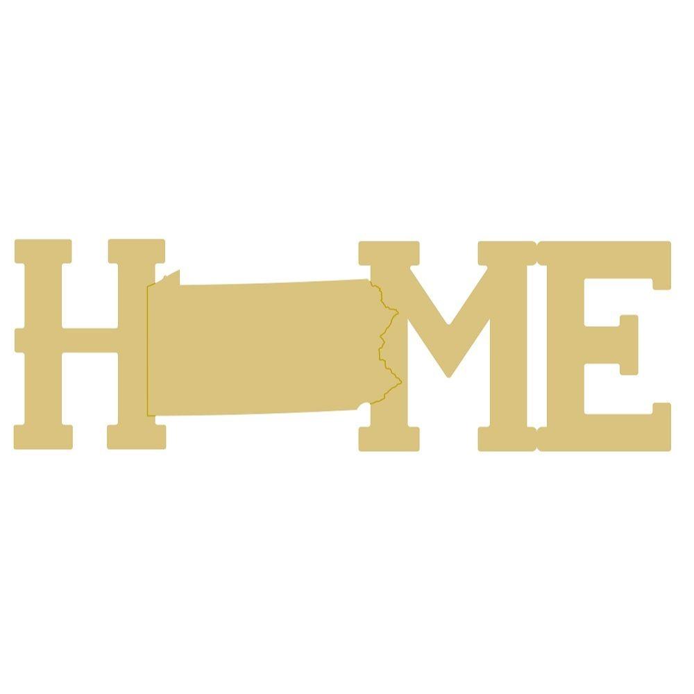 Basic Shape Square MDF Cutout Home - Unfinished For DIY