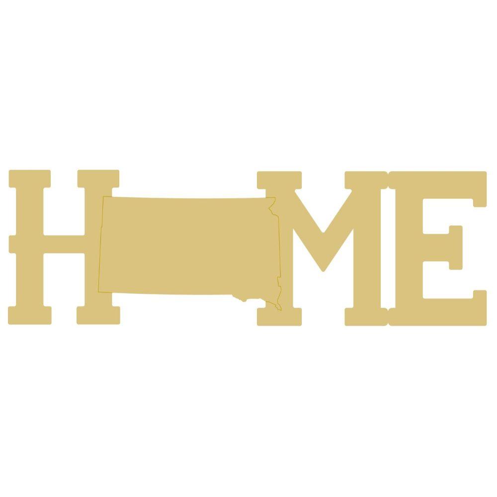 Basic Shape Square MDF Cutout Home - Unfinished For DIY