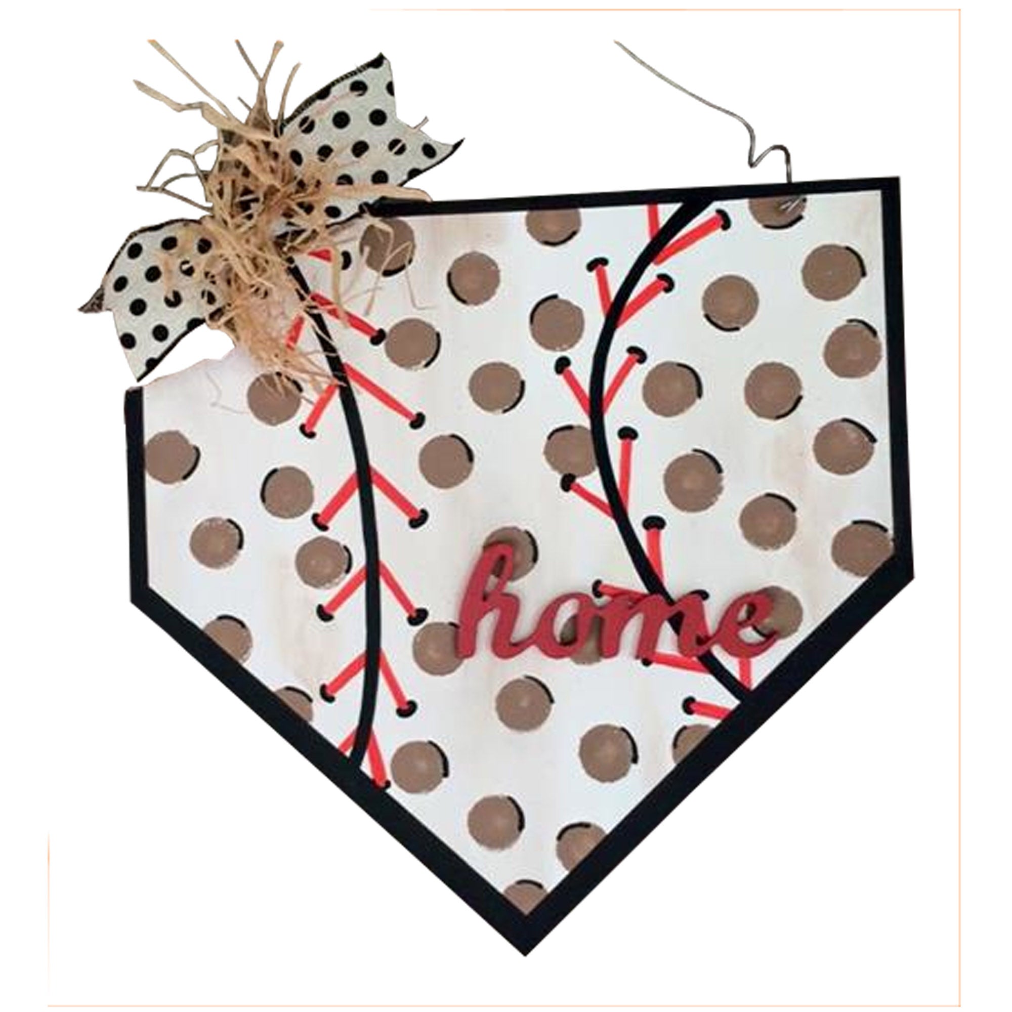 Basic Shape Home Base Plate MDF Cutout Baseball Silhouette - Unfinished For DIY