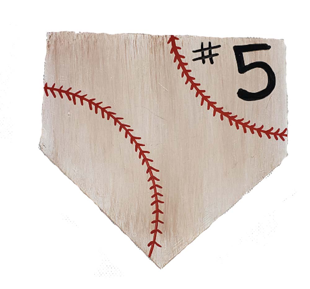 Basic Shape Home Base Plate MDF Cutout Baseball Silhouette - Unfinished For DIY