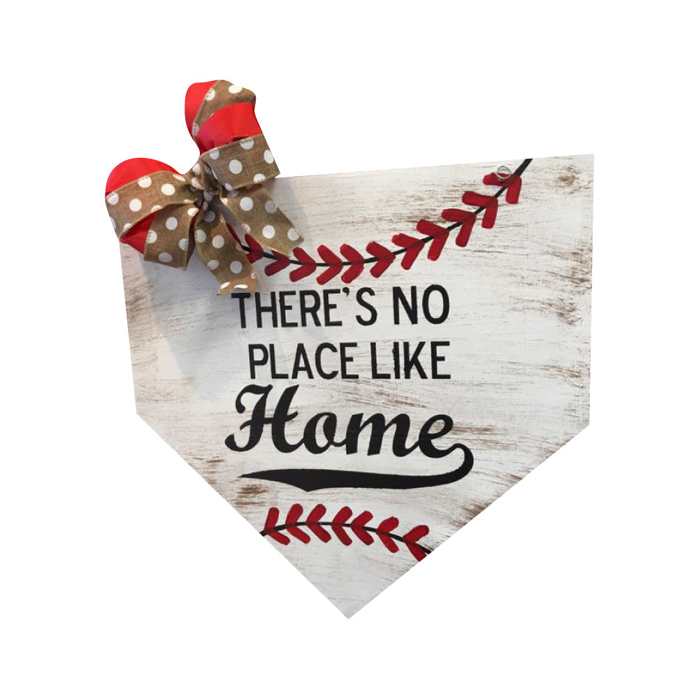 Basic Shape Home Base Plate MDF Cutout Baseball Silhouette - Unfinished For DIY
