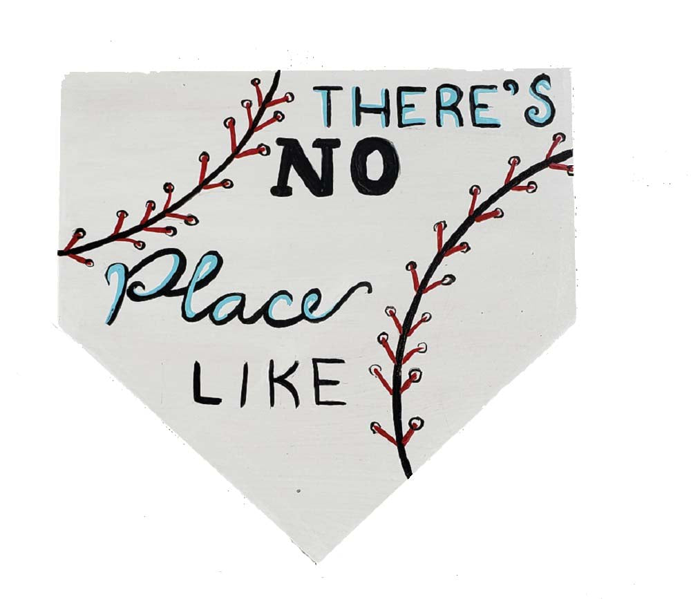 Basic Shape Home Base Plate MDF Cutout Baseball Silhouette - Unfinished For DIY