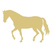 Basic Shape Horse MDF Cutout Equine Silhouette Style 4 - Unfinished For DIY