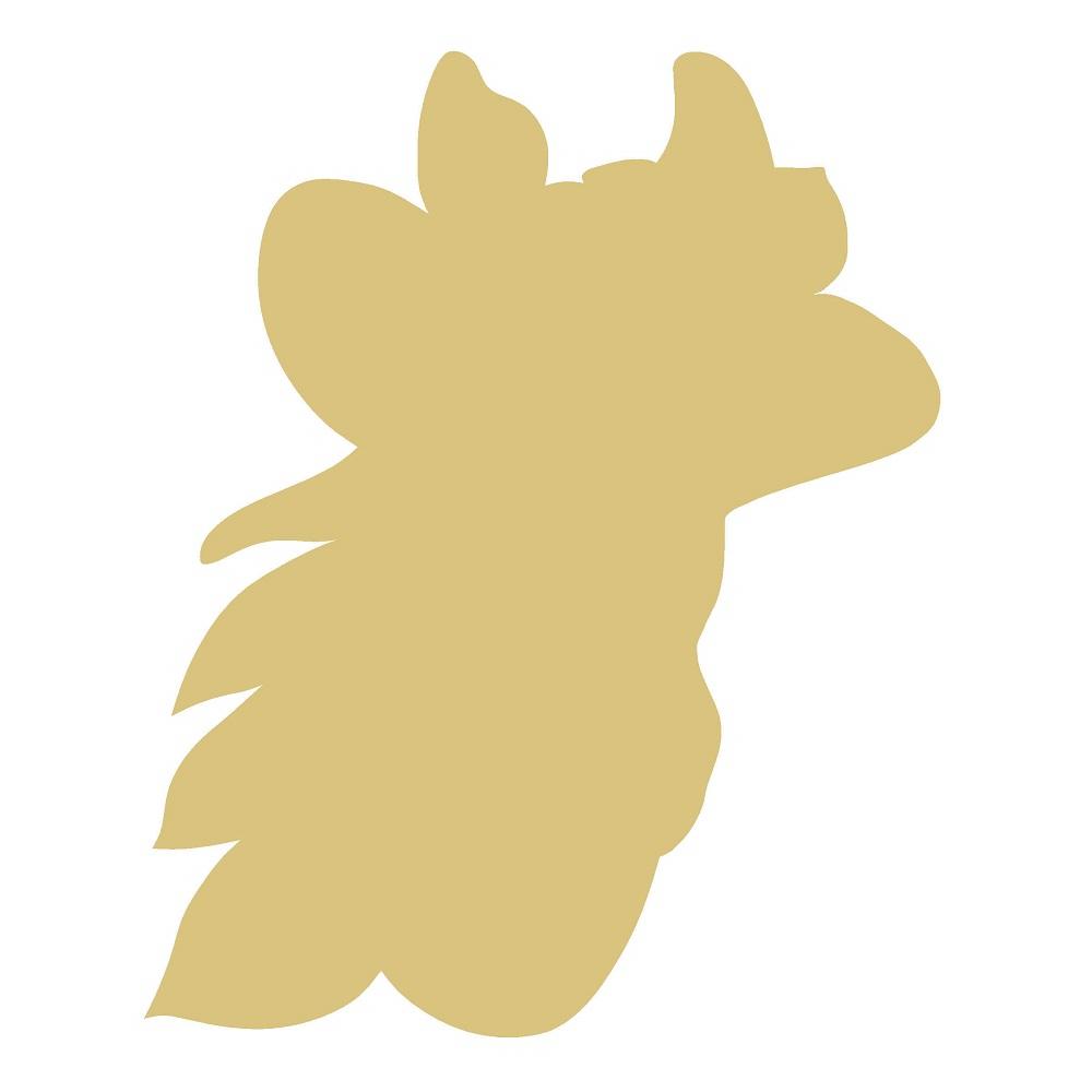 Basic Shape Horse MDF Cutout Silhouette Style 7- Unfinished For DIY