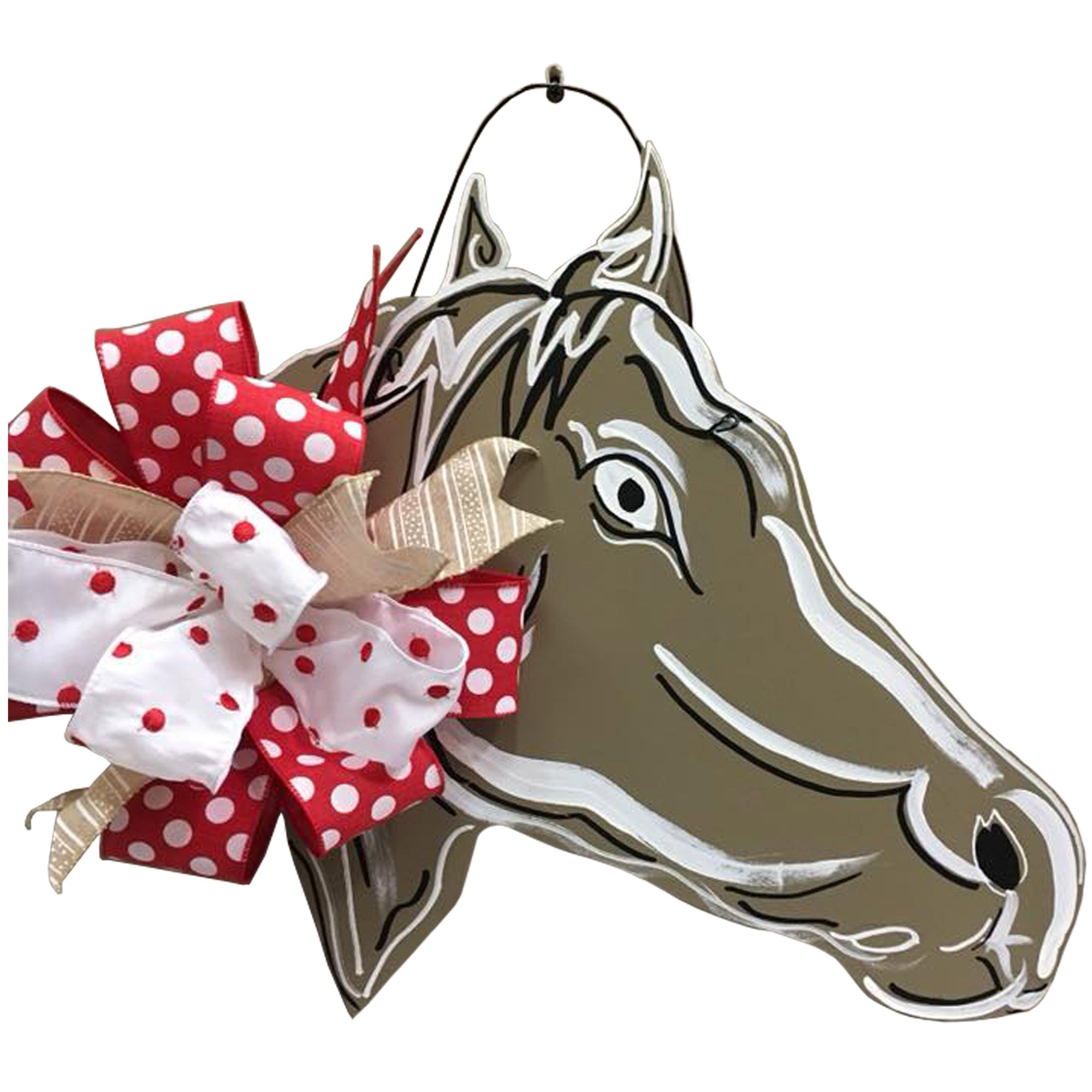 Basic Shape Horse Head MDF Cutout Silhouette Style 1 - Unfinished For DIY