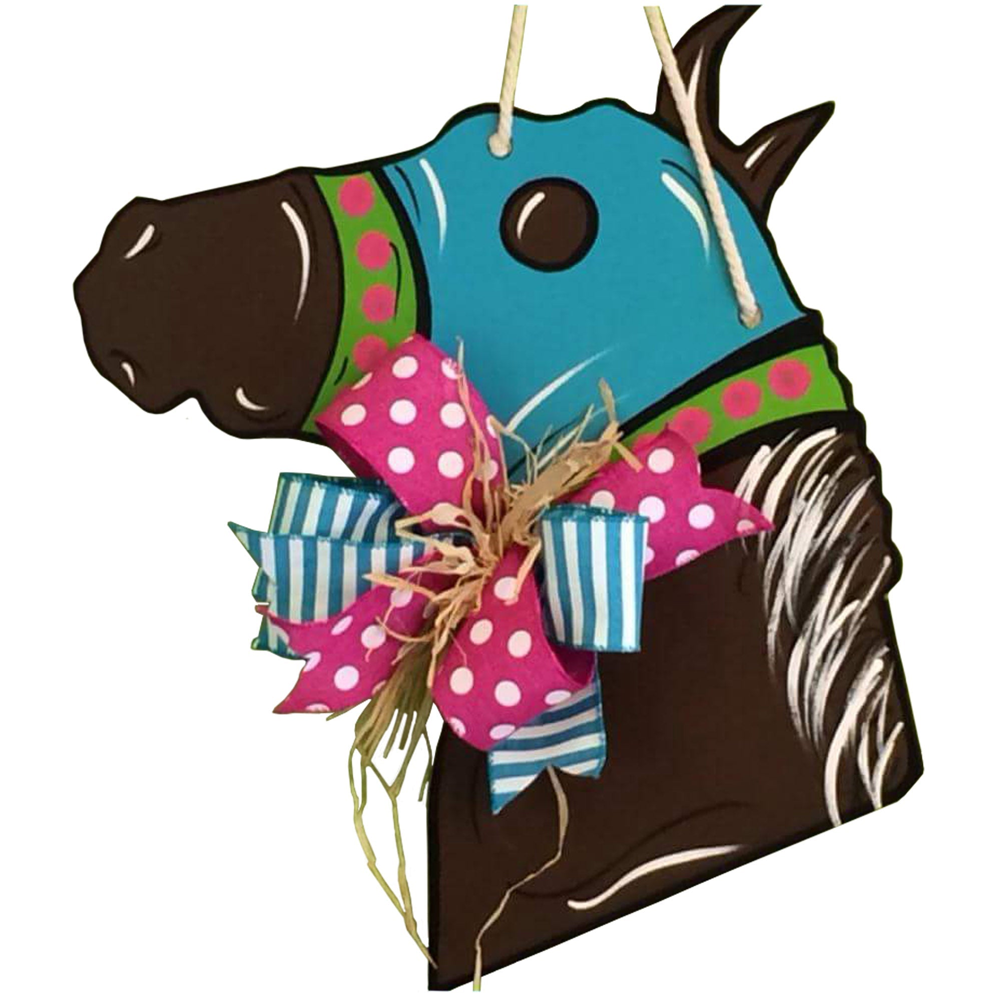 Basic Shape Horse Head MDF Cutout Silhouette Style 2 - Unfinished For DIY