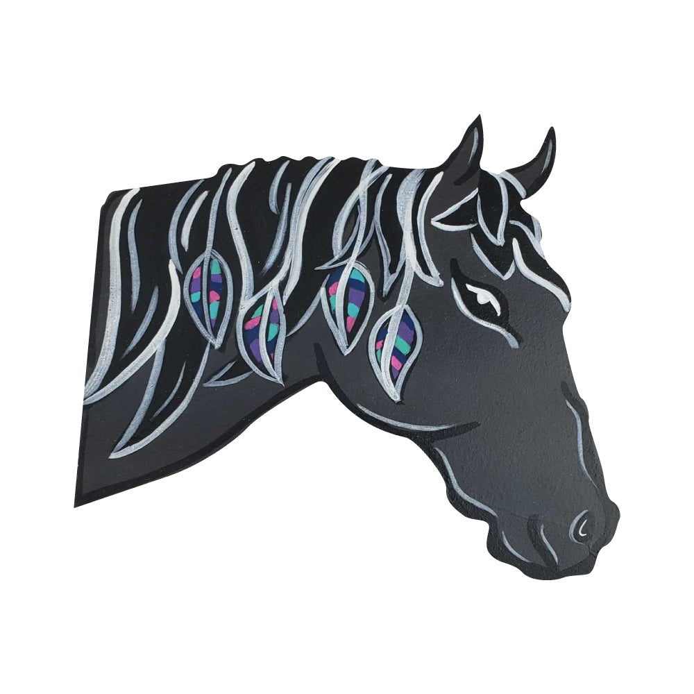 Basic Shape Horse Head MDF Cutout Silhouette Style 2 - Unfinished For DIY