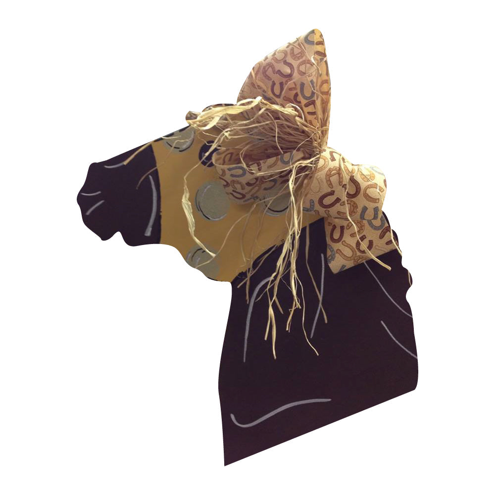 Basic Shape Horse Head MDF Cutout Silhouette Style 2 - Unfinished For DIY