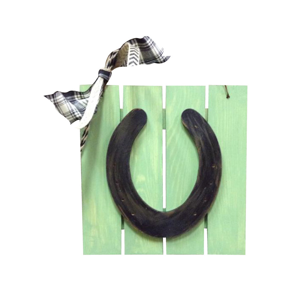 Basic Shape Horseshoe MDF Cutout Nail Holes Pattern - Unfinished For DIY