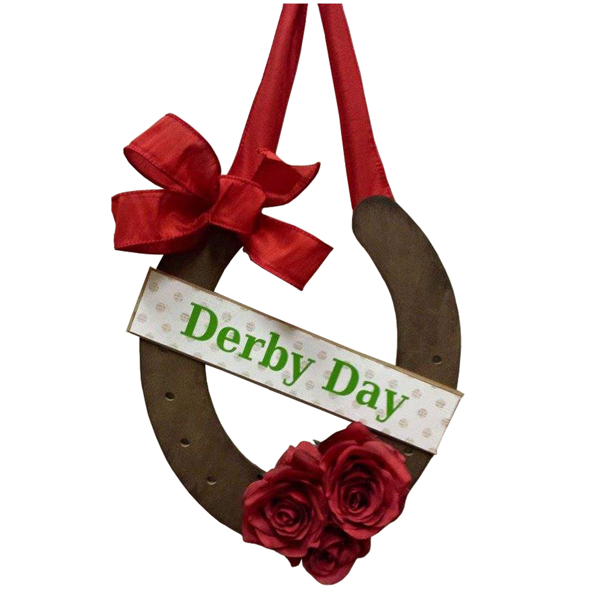 Basic Shape Horseshoe MDF Cutout Nail Holes Pattern - Unfinished For DIY