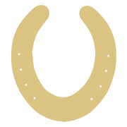 Basic Shape Horseshoe MDF Cutout Nail Holes Pattern - Unfinished For DIY