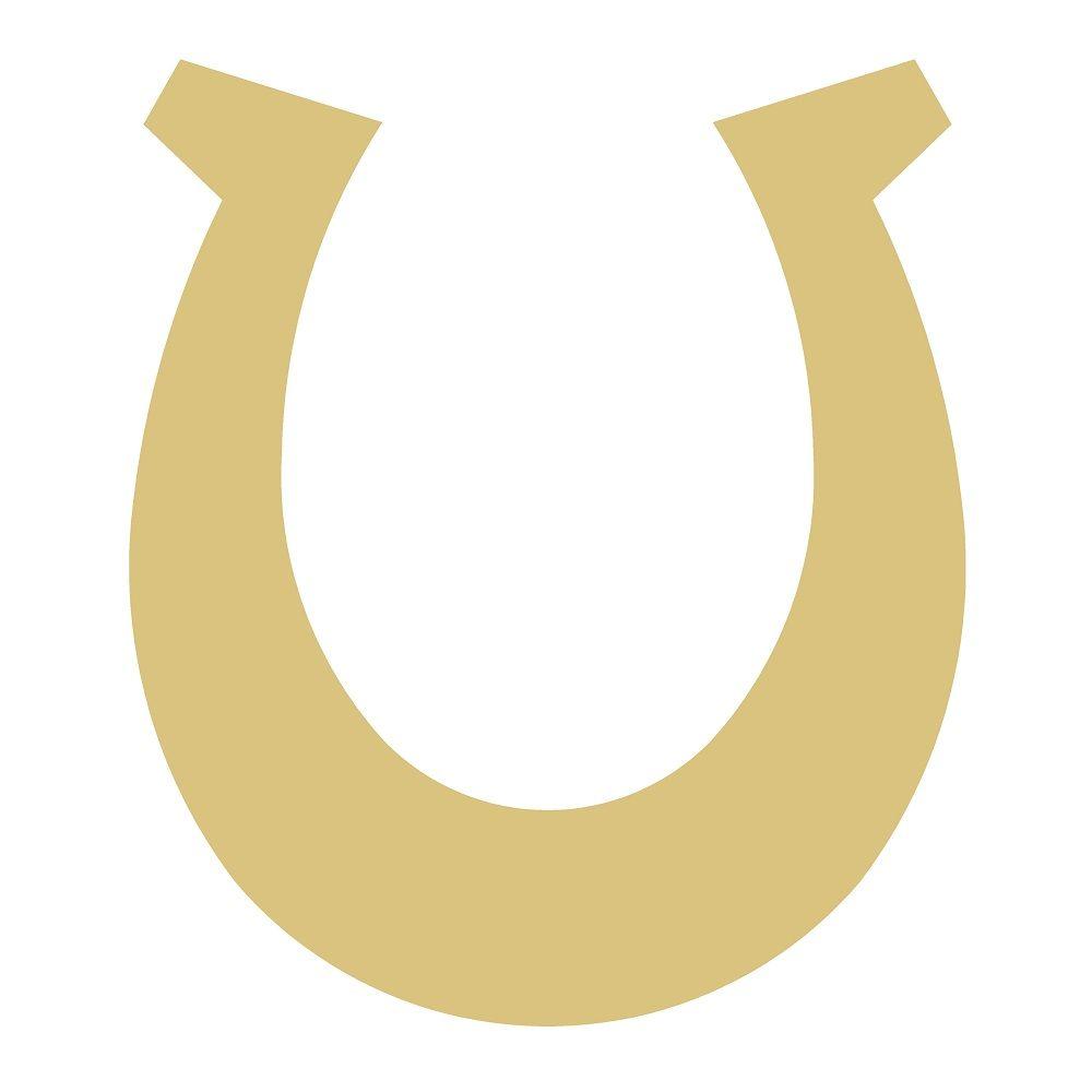 Basic Shape Horseshoe MDF Cutout Silhouette - Unfinished For DIY