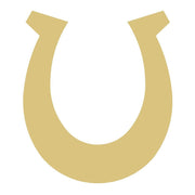 Basic Shape Horseshoe MDF Cutout Silhouette - Unfinished For DIY
