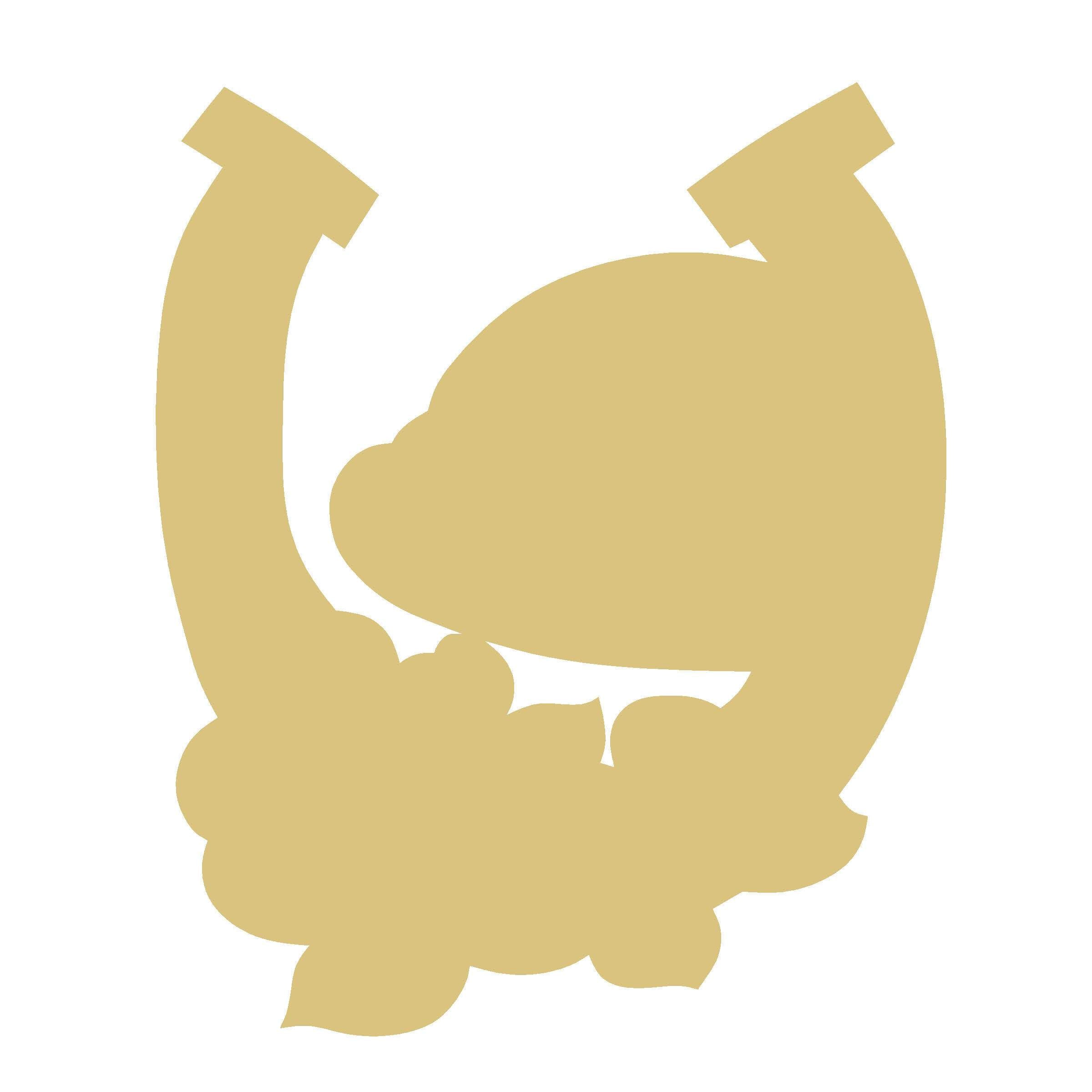 Basic Shape Horseshoe MDF Cutout Decorative Silhouette - Unfinished For DIY