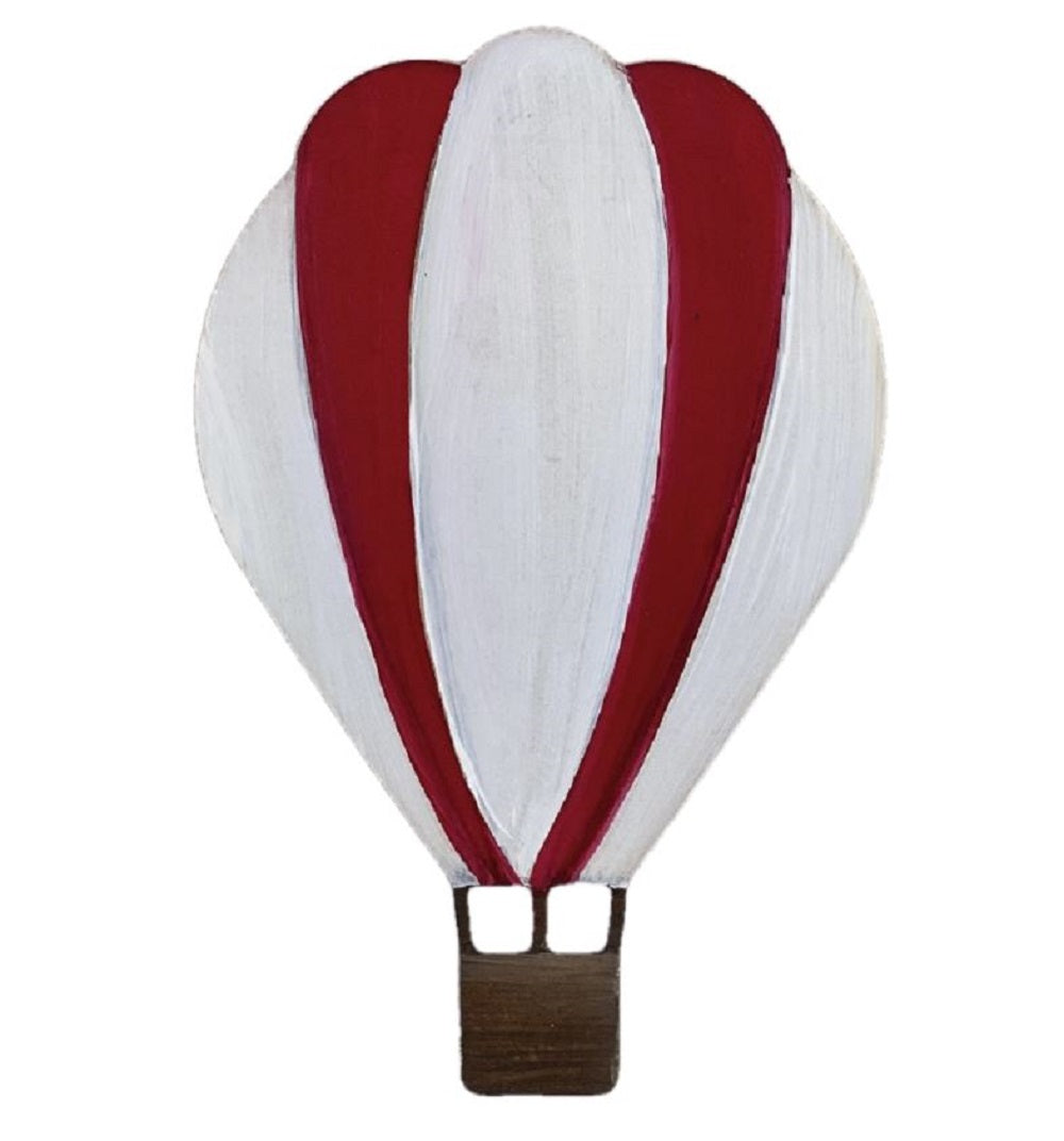 Basic Shape Hot Air Balloon MDF Cutout Silhouette Style 1 - Unfinished For DIY