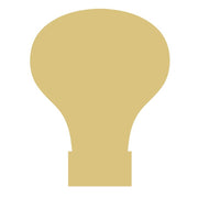 Basic Shape Hot Air Balloon MDF Cutout Silhouette Style 2 - Unfinished For DIY