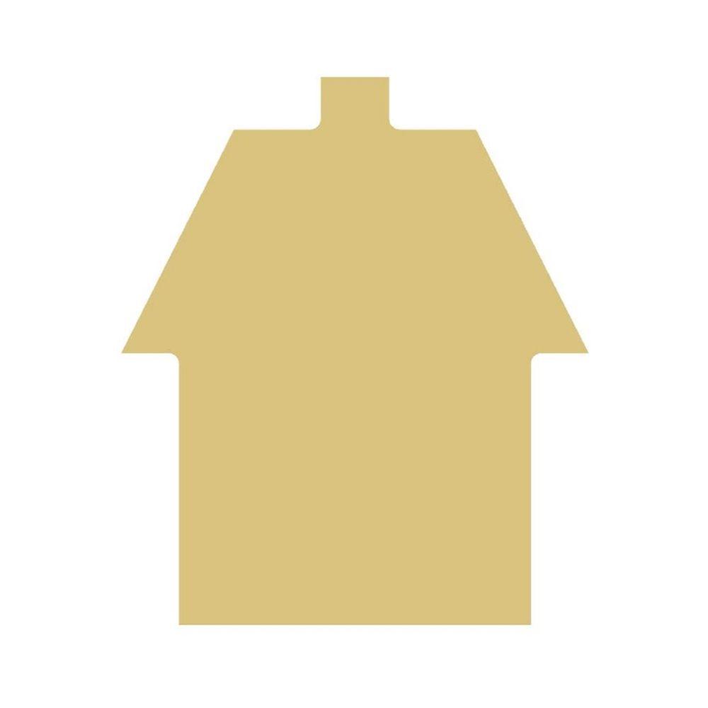 Basic Shape House MDF Cutout House Silhouette Style 1 - Unfinished For DIY