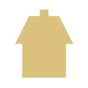 Basic Shape House MDF Cutout House Silhouette Style 1 - Unfinished For DIY