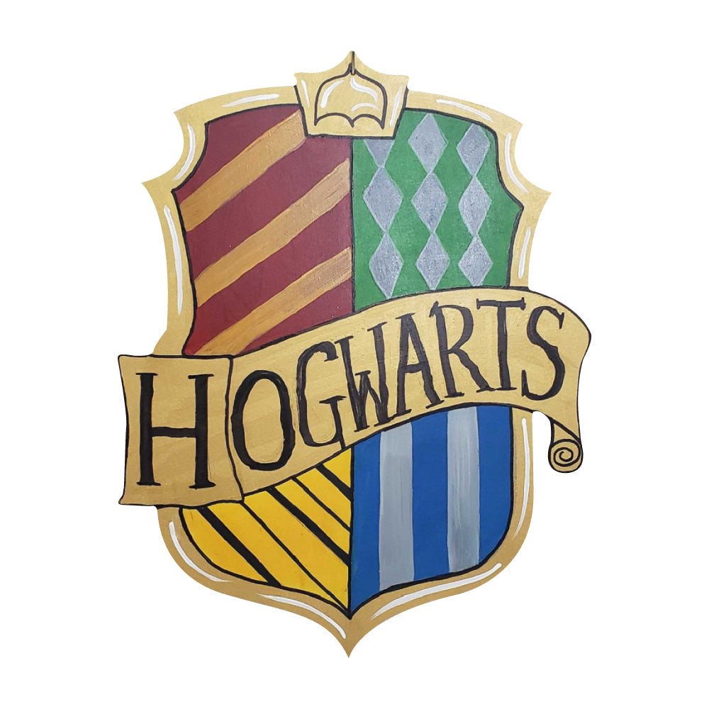 Design By Line Shield MDF Cutout Hogwarts Crest - Unfinished For DIY