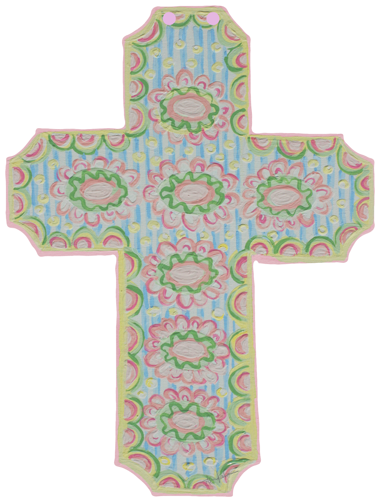 ALICE KATE BERRY COLORFUL CROSS