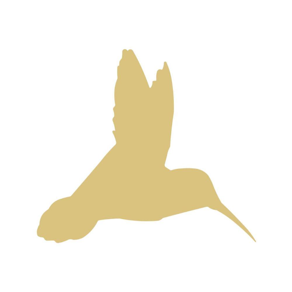 Basic Shape Hummingbird MDF Cutout In-Flight Silhouette - Unfinished For DIY