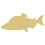 Basic Shape Salmon MDF Cutout Humpy Pink Salmon Silhouette - Unfinished For DIY