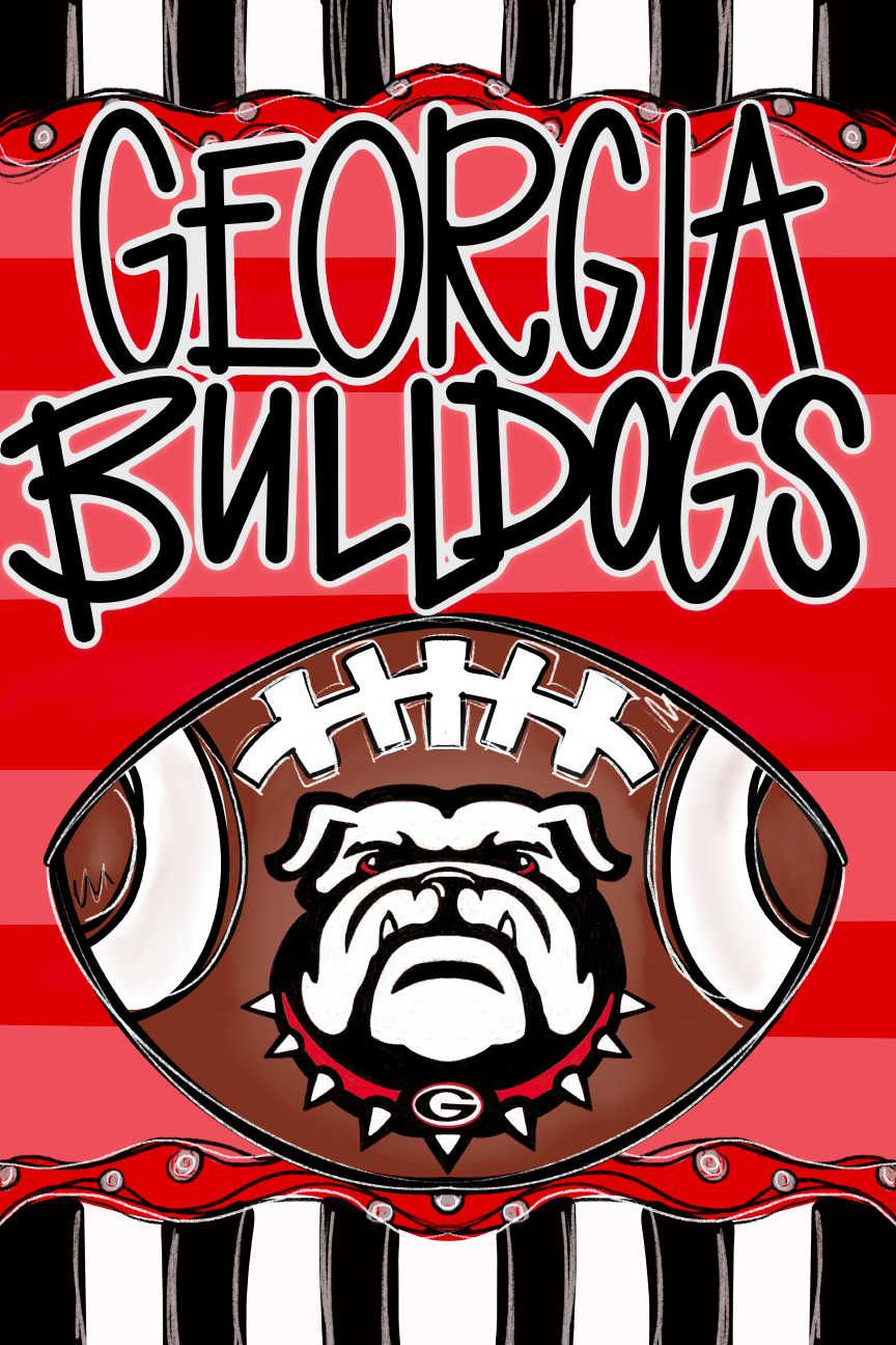 HANWRITTEN GEORGIA BULLDOGS