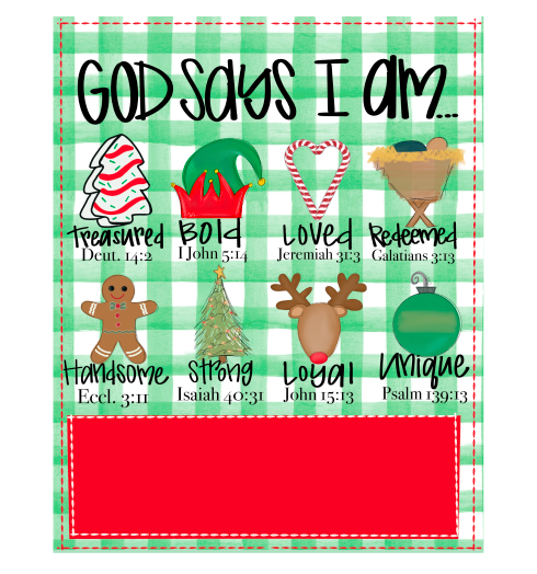 HANWRITTEN GOD SAYS I AM
