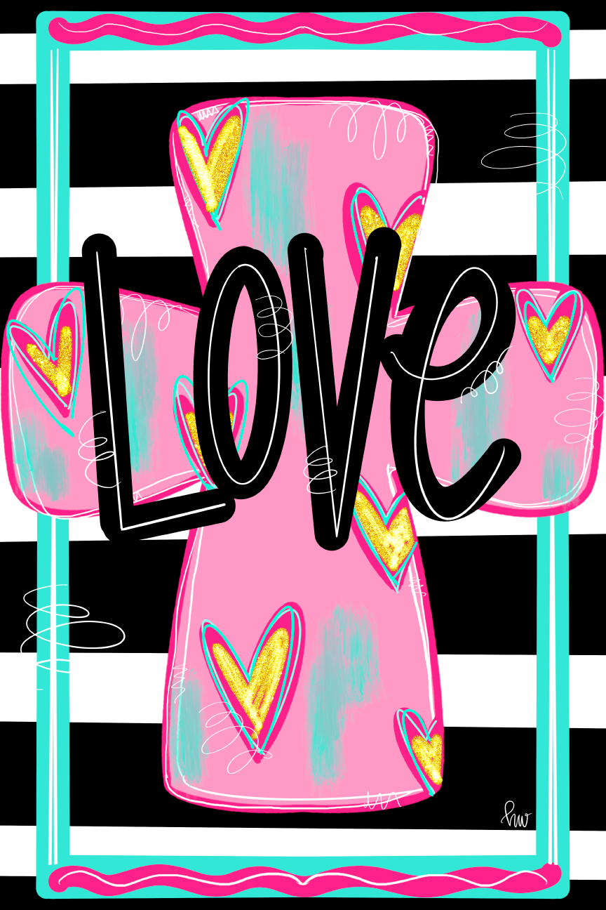 HANWRITTEN LOVE CROSS