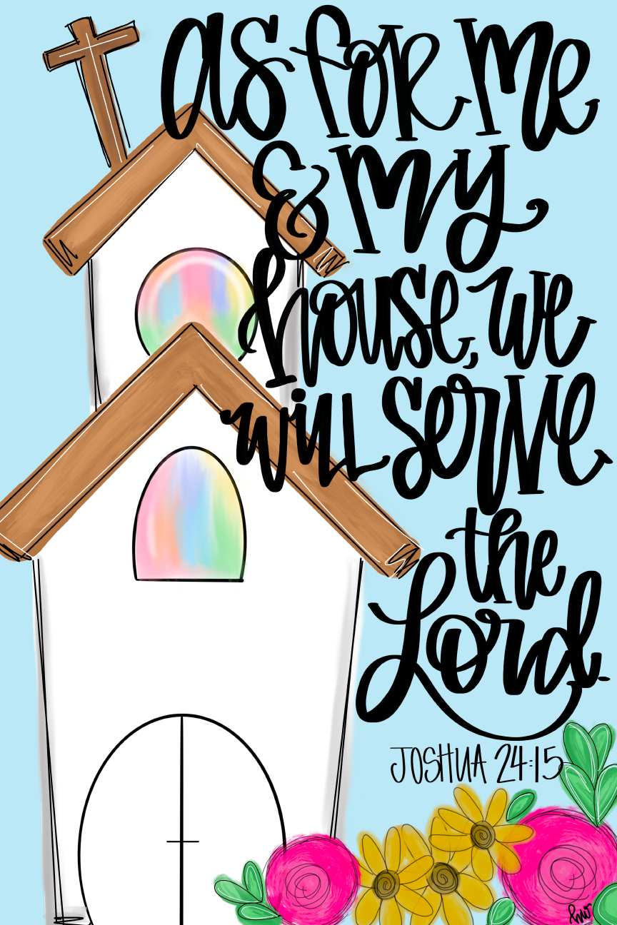 HANWRITTEN MY HOUSE WILL SERVE THE LORD