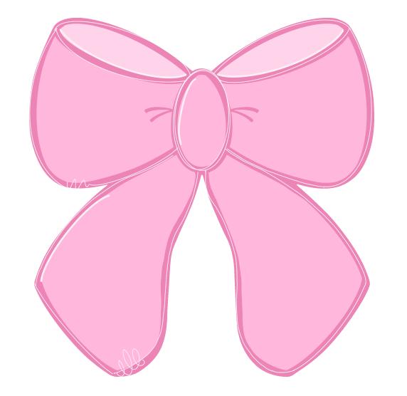 HANWRITTEN PINK BOW