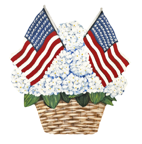ASHLEY NICOLE DESIGNS HYDRANGEA BASKET