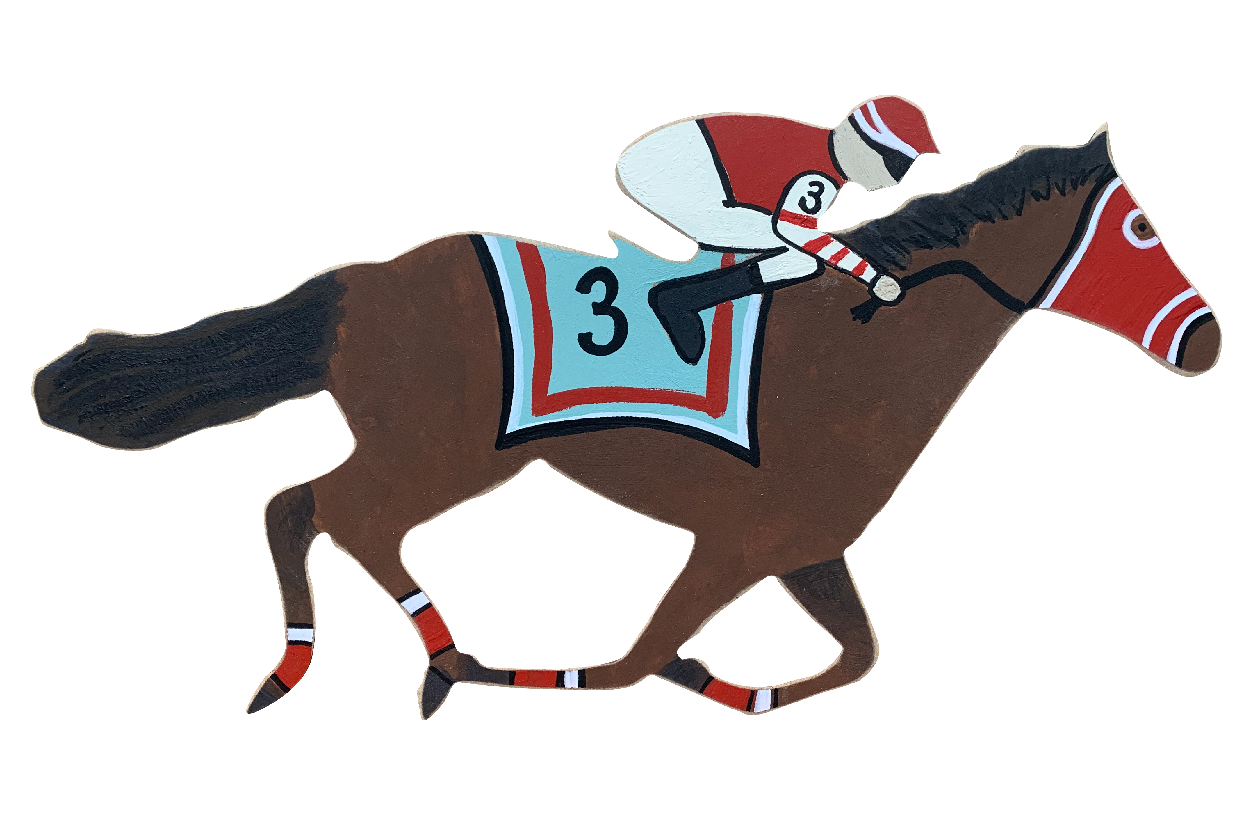 I'VE BEEN FRAMED JOCKEY ON HORSE