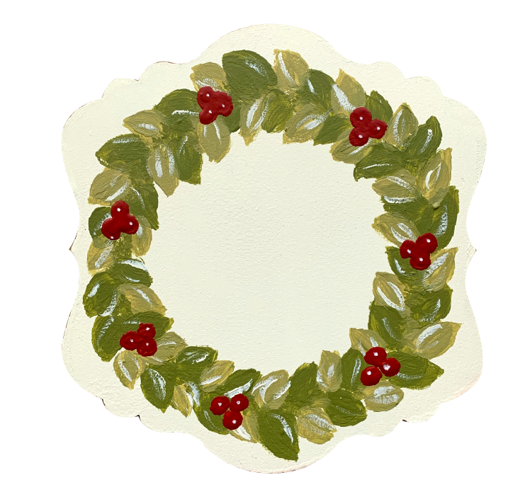 I'VE BEEN FRAMED PLAQUE WITH WREATH - NO HOLE