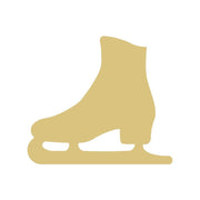 Basic Shape Ice Skate MDF Cutout Silhouette - Unfinished For DIY