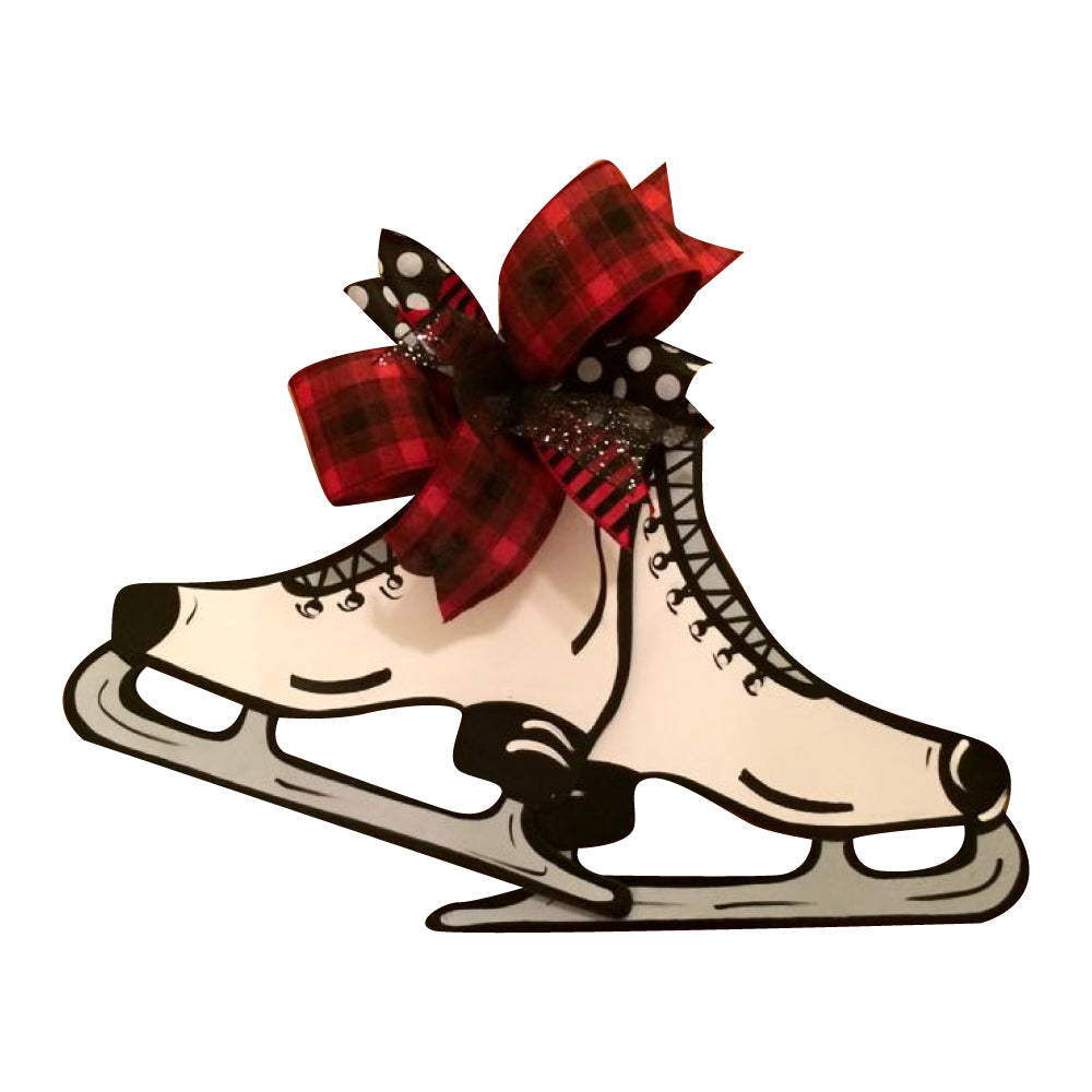 Basic Shape Ice Skate MDF Cutout Silhouette - Unfinished For DIY