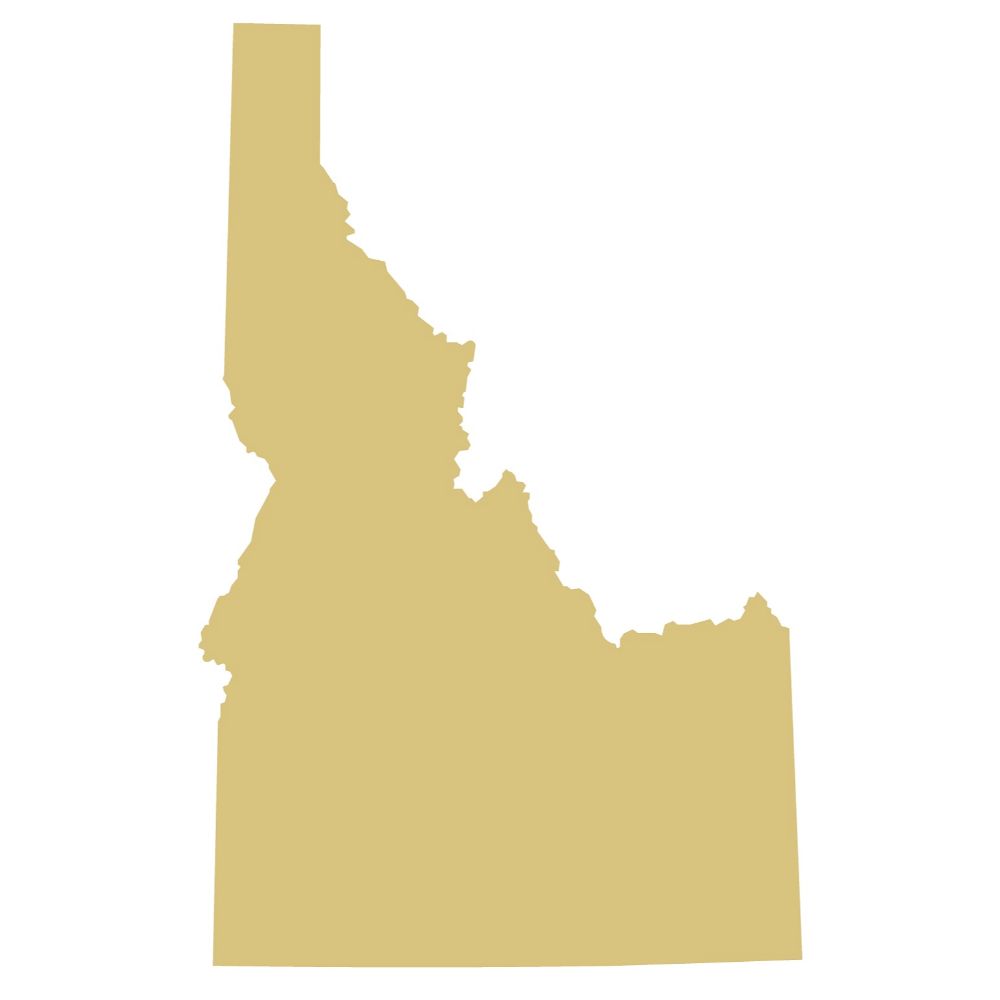 Basic Shape Idaho MDF Cutout Idaho State Silhouette - Unfinished For DIY