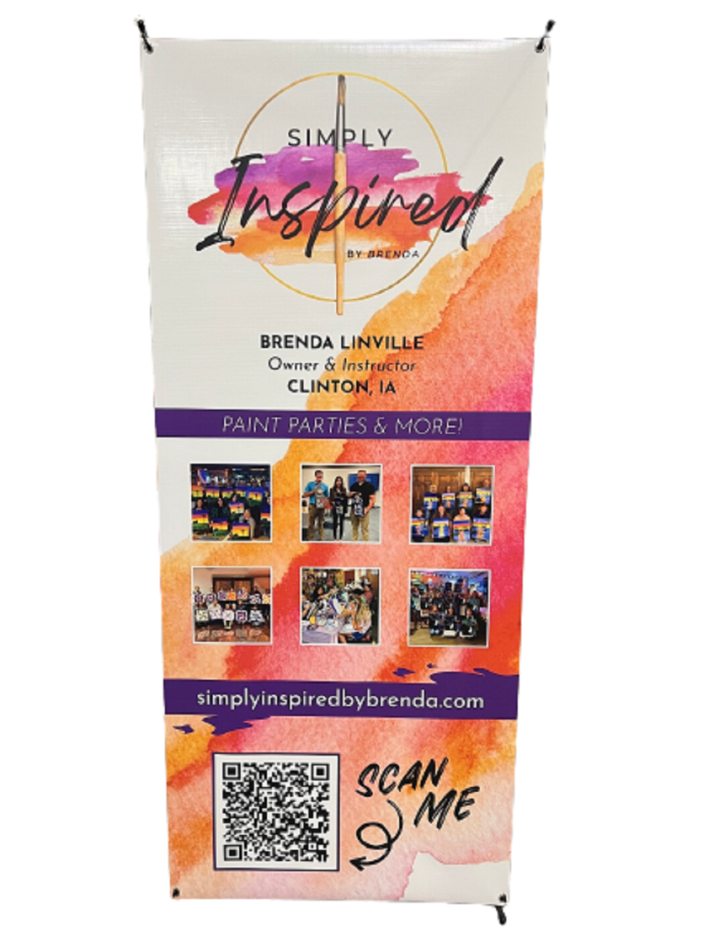 Banner Mdf Custom Banner With Stand Style 1 – Diverse Woodworking