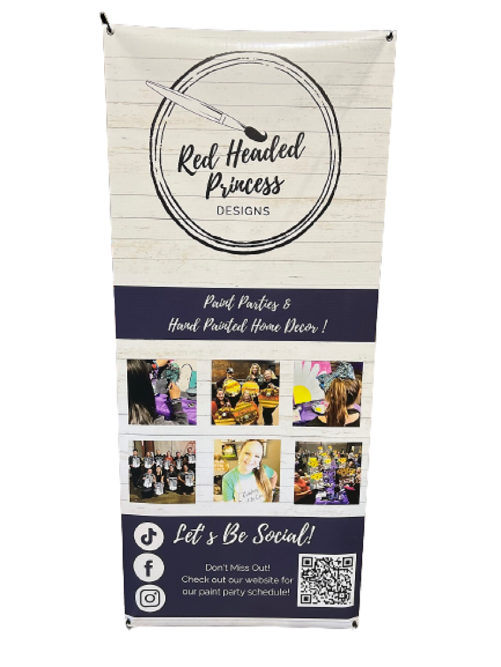 Banner Mdf Custom Banner With Stand Style 1 – Diverse Woodworking