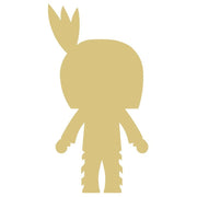 Basic Shape Boy Silhouette MDF Cutout Feather Headdress - Unfinished For DIY