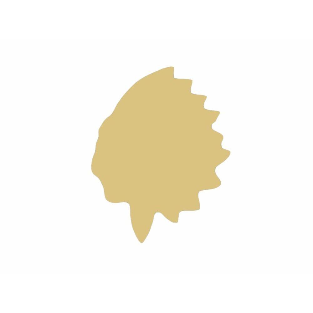 Basic Shape Silhouette of Indian Cheif MDF - Unfinished For DIY
