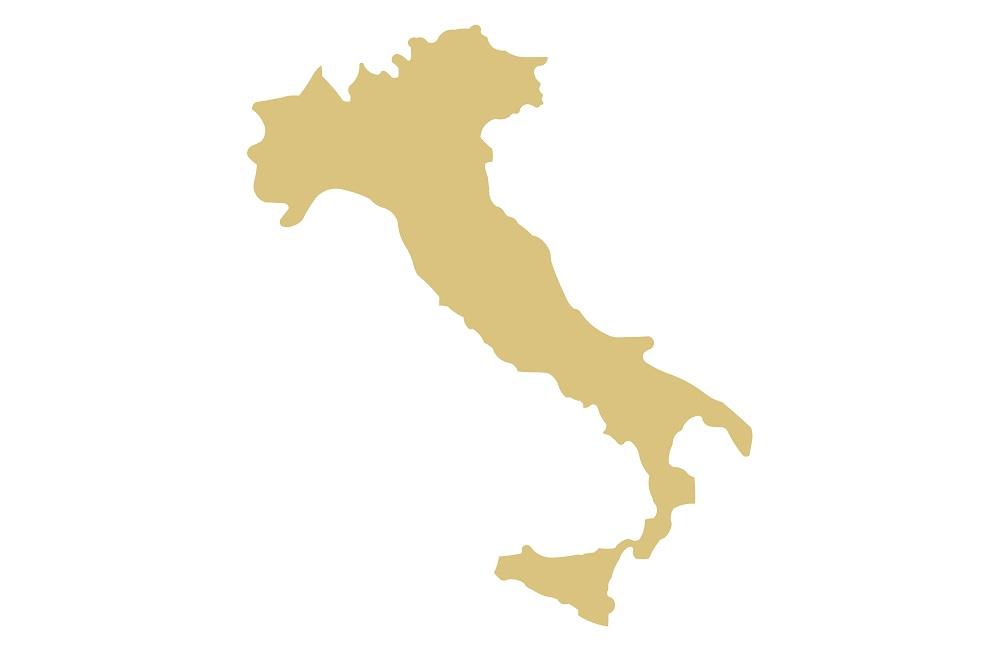Basic Shape Italy MDF Cutout Italy Map Silhouette - Unfinished For DIY ...
