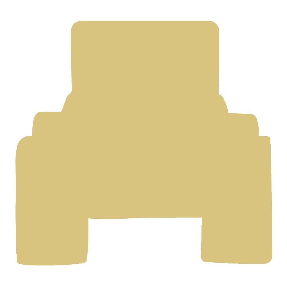 Basic Shape Castle MDF Cutout Castle Silhouette Style 2 - Unfinished For DIY