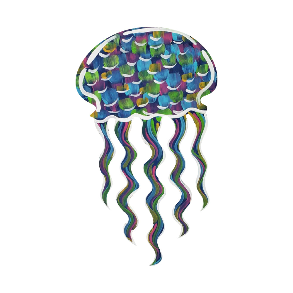 Basic Shape Jellyfish MDF Cutout Sea Life Silhouette - Unfinished For DIY