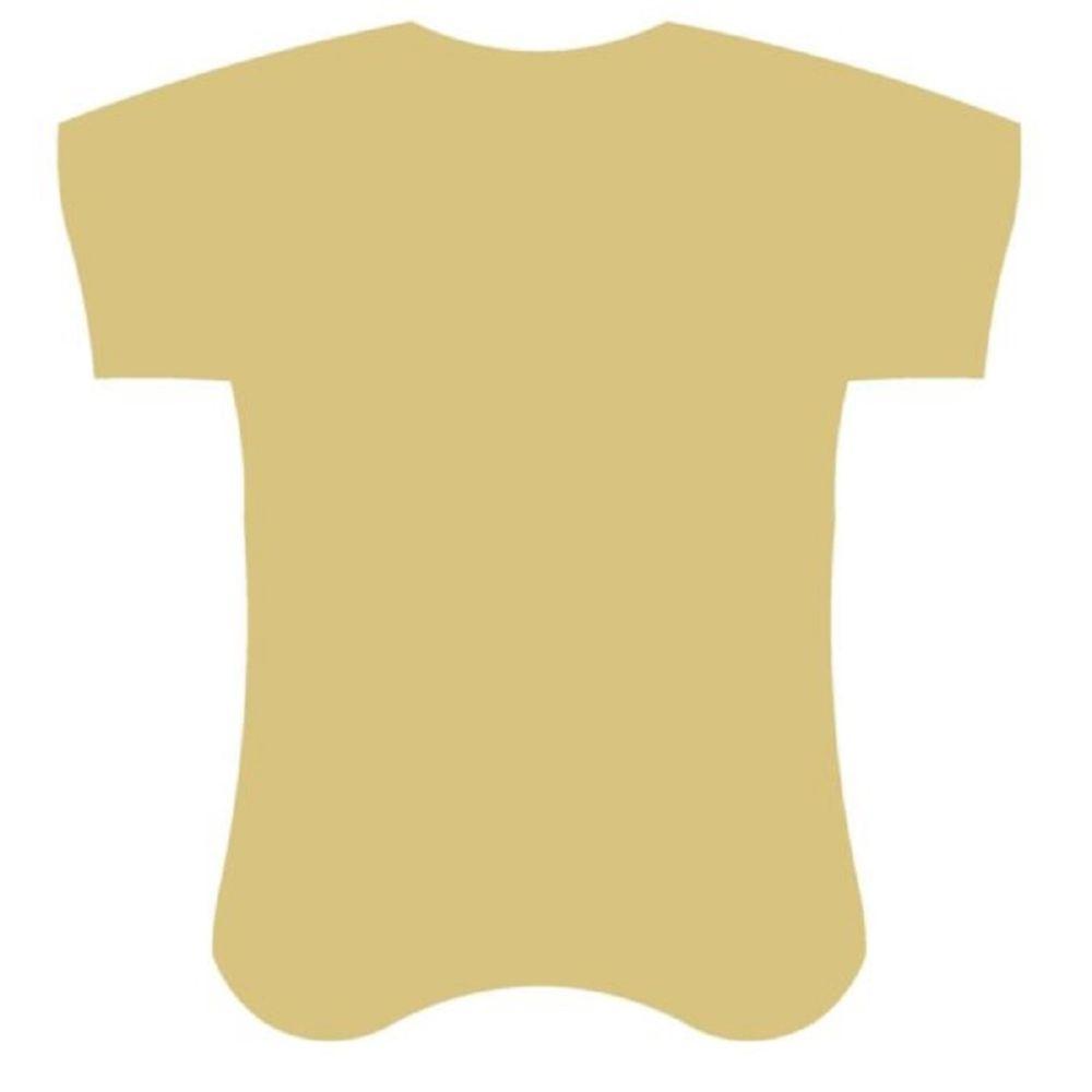 Basic Shape Raglan Sleeve Jersey MDF Cutout Silhouette - Unfinished For DIY